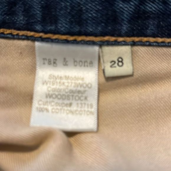 Rag & Bone distressed short cut off jean short size 28 - Picture 4 of 5